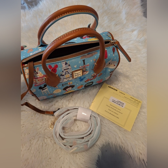 Dooney & Bourke Blue and Brown Women's Bag - Picture 2 of 10